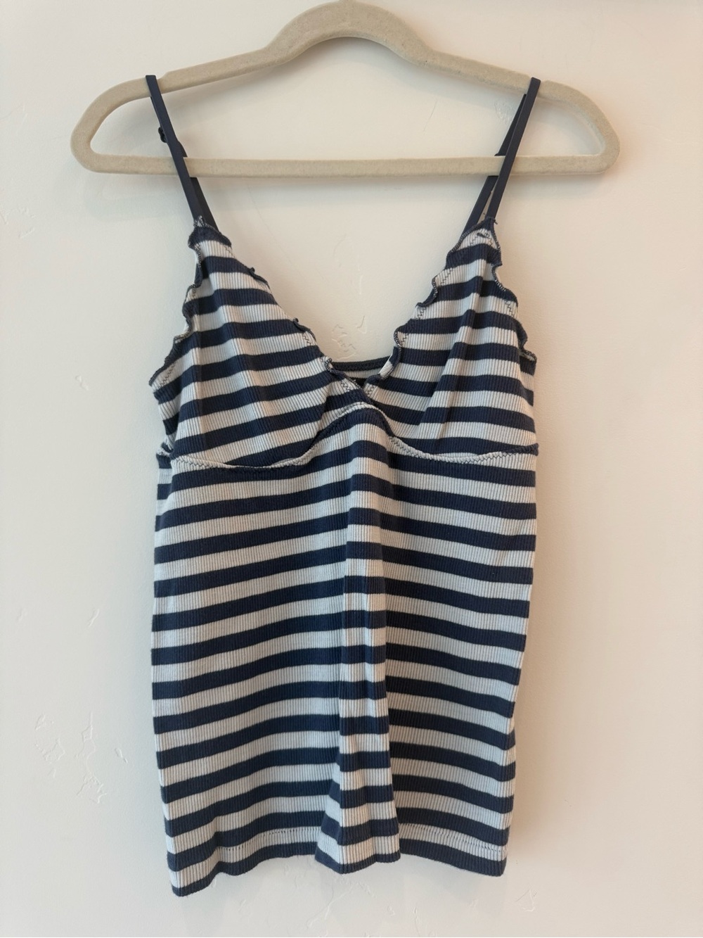 Blue Striped Brandy Melville Cami Tank Top